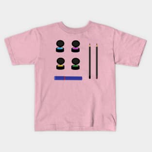 Eye Makeup Set (Pink) Kids T-Shirt